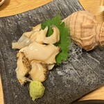 石松 - ◎つぶ貝刺　１，８００円