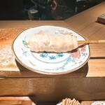 炭割烹 新谷 - 黒帝のささみ ○塩加減は良かったが身が柔らか過ぎて少し物足りない