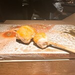 炭割烹 新谷 - 熊野地鶏のふりそで ◎