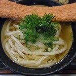 うどん 丸香 - かけ　温＋赤天