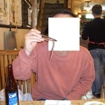 명동해물탕 어머니집 - 2005年の生タコの刺身₩20000､OBビール