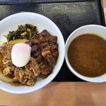 吉野家 - 料理写真:牛魯肉飯+魯珈カレーソース