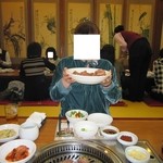 南浦 - 2010年の骨付きカルビ4人前､おかず