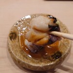 鮨 一喜 - 下に自家製胡麻醤油