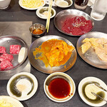 味ん味ん - 「カイノミ」・「ミノ（タレ・塩）」・「ゴマしおレバー」