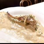 ブラマソーレ - 骨付仔牛ロース肉のグリル　ゴルゴンゾーラソース　　byまみこまみこ