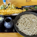 Conger eel tempura soba