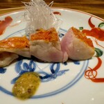 温石 - 金目鯛だった記憶。