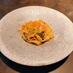 D'ORO HATSUDAI - Primo Piratto　手打ちパスタ　静岡県産桜海老とからすみのタリアテッレ