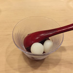 新ばし 笹田 - 白玉ぜんざい