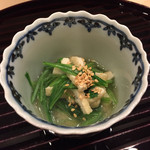 新ばし 笹田 - 壬生菜とお揚げ