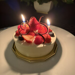 故宮 - 事前に頼んだケーキ  美味しかったー