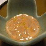 割烹旅館 湯の花荘 - 2014.10)お酒にぴったりの特製塩から