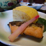 割烹旅館 湯の花荘 - 2014.10）朝食の鮭の西京焼き