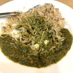 インドアジアンレストラン バガィチャ - ほうれん草キーマ　ジーラガーリックライス　byまみこまみこ