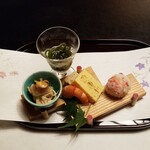 月亭 - 先付け。