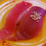 スシロー 橋本店 - 令和7年9月 土日祝営業時間(10:30〜22:00)
                                大切り厳選まぐろ食べ比べ 税込120円