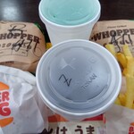 バーガーキング - スモーキーBBQワッパーセット￥790　ワッパーセット￥890