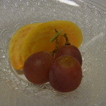 割烹旅館 湯の花荘 - 2014.10）果物。もう食べられません！
