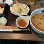 佐藤養助 横手店 - 食べ比べセット天ぷら付き