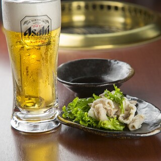 幅広い品揃えのドリンクメニュー！キンキンの生ビールは焼肉と◎