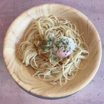 サイゼリヤ - 料理写真:半熟卵のペペロンチーノ　350円(税込)