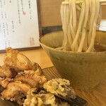 山長弥栄 - 鶏天うどん