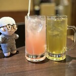 けむっ亭 - ■白桃おろし ¥300  ■角ハイボール ¥550