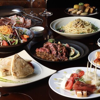 シェフ渾身の料理の数々・・・。