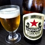 中華麺房 東龍 - 先着✩は「サッポロラガービール中瓶」♬冷え❄冷え❄旨しლ(´ڡ`ლ)