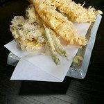 海老と野菜の天ぷら　800円