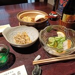 五代目 野田岩 - おつまみの数々