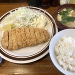 とん平 - ロースカツライス¥1,700- とん汁¥300-