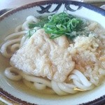 らくらくうどん - うどん中170円 あげ90円