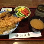 そば処 大金 - 若草天丼、海老だけの天重が苦手な方に