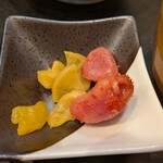 てっぺん - 明太子と壺漬けの様な物