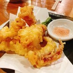 越前鮮魚店 - 赤いかげそ天 680円