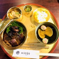 炭焼うな富士 白壁別邸 - 上うなぎ善＋限定・きも焼きトッピング✨