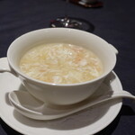 中国料理 龍鳳 - フカヒレと蟹のスープ