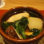 小熊 - 信州産松茸とかぶ、京春菊、甘鯛