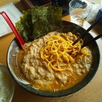 大岩亭 - 辛いのりラーメン特鳥3辛