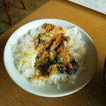 大岩亭 - ご飯に海苔