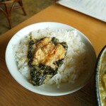 大岩亭 - ご飯に海苔