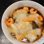 芳蘭 - エビあんかけ麺(990yen)