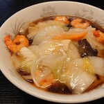 芳蘭 - エビあんかけ麺(990yen)