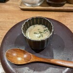 海老丸らーめん - キノコと鶏のスープ／アミューズ