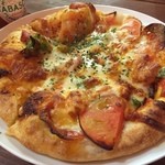 ジャックスピザアンドバーガーズ - ミックスピザもオススメです。このボリュームで500円です！