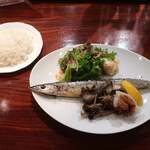 ミスティー オーパース - 秋刀魚のオーブン焼き　キノコソテー＆おろし添え