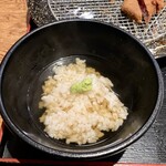 牛かつ なかい - 出汁とわさび