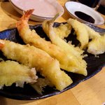 釜谷 - えびとキスの天ぷら